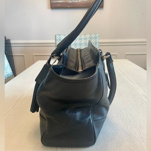 Coach Legacy Candace Black Leather Carryall Large Purse-pre authenticated - Picture 2 of 9
